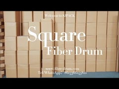 UN-Certified Square Fiber Drums: Ideal For Hazardous Goods Transportation & Custom UN Printing