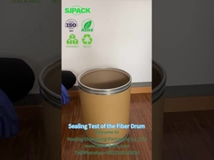 Secure Chemical Storage Containers Menthol Crystals Drum Storage Sealed Fiber Drums