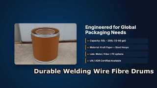 Welding wire fibre drum